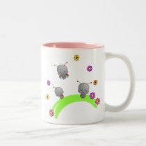 Cute Ladybugs and Flowers Mug mugs