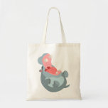 Cute Laughing Cartoon Hippo Bag