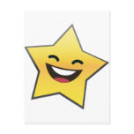 Cute Laughing Smiling Star Power Post Cards
