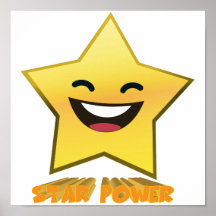 Cute Laughing Smiling Star Power Poster