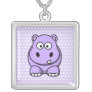 Cute Lavender Hippo Jewelry