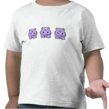 Cute Lavender Hippo Tshirts