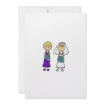 Cute Lesbian Brides Custom Invite