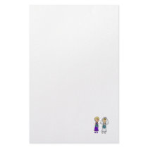 Cute Lesbian Brides Custom Stationery