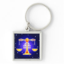 Cute Libra Zodiac Keychain