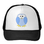 Cute Light Blue Penguin. Penguin Cartoon. Hats