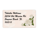 Cute Light Pink Design & Rose Address Label