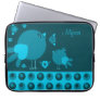 Cute lil Birdie Laptop Sleeve Blue 2