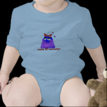 cute lil monster V.2 t-shirts by wolffreeborn cute lil monster V.2 t-shirts