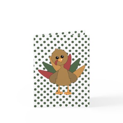 Cute Lil' Turkey Card by candystore