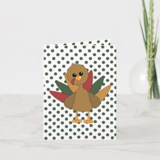 Cute Lil' Turkey card
