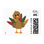 Cute Lil' Turkey Postage Stamps