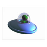 Cute Lil UFO Postcard