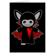 Cute Lil Vampire Bat card