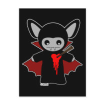 Cute Lil Vampire Bat postcards