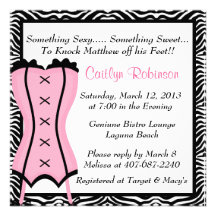 Cute Lingerie Bridal Shower Invitation