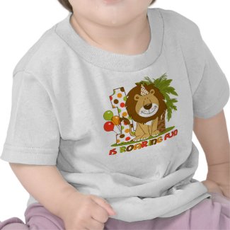 Cute Lion 1st Birthday Infant Tee shirt