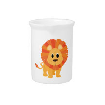 Cute Lion Beverage Pitcher