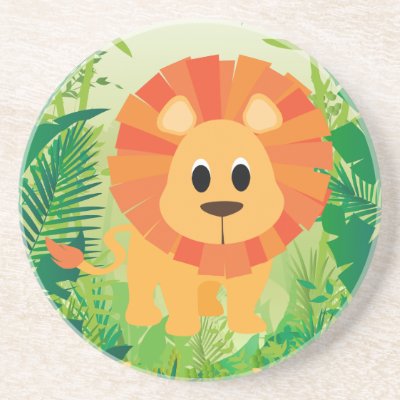 Cute Lion Coasters