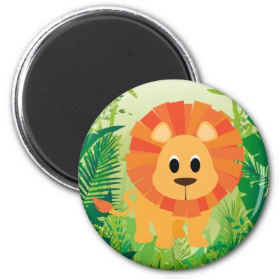 Cute Lion Fridge Magnet