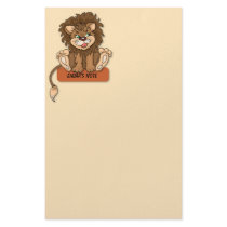 Cute Lion Stationery by SayHello Cute Lion Stationery
