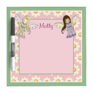Cute Little Angels Dry Erase Board for Girls