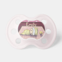 Cute Little Baby and Bird Binky pacifiers