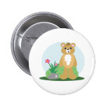 cute little bear standing outside buttons