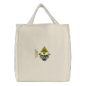Cute Little Bee - Busy Bee Embroidery Pattern embroidered bags