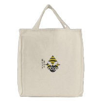 Cute Little Bee - Busy Bee Embroidery Pattern embroidered bags