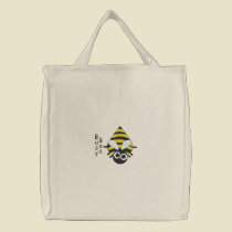 Cute Little Bee - Busy Bee Embroidery Pattern embroidered bags by mrssocolov Cute Little Bee - Busy Bee Embroidery Pattern embroidered bags