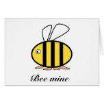 Cute little bee greeting card