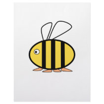 Cute little bee letterhead template