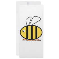 Cute little bee rack card design