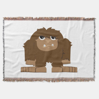 "Silhouettes" - Bigfoot Print Fleece Blanket - Olheiser Art