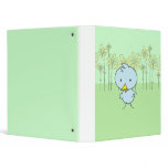 Cute Little Blue Birdie Binder