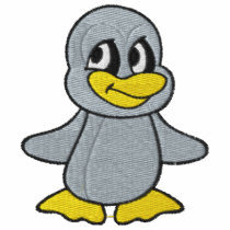 Cute Little Blue Penguin PENGUIN POWER embroidered shirts by silly_strings Cute Little Blue Penguin PENGUIN POWER embroidered shirts