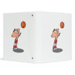 cute little boy shooting a basketball 3 ring binders