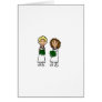 Cute Little Bride Lesbians Card