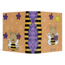 cute little bumble bears notebook binders