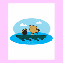 cute little canoeing beaver posters by doonidesignsanimals cute little canoeing beaver posters