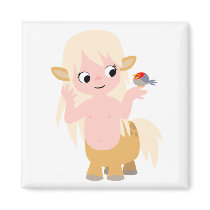 Cute Little Cartoon Centauress Baby T-Shirt magnets by Lioness_Graphics Cute Little Cartoon Centauress Baby T-Shirt magnets