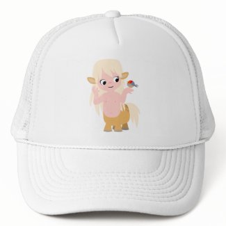 Cute Little Cartoon Centauress Hat hat