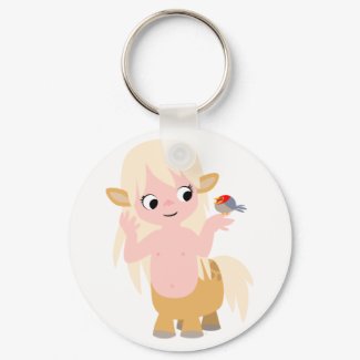Cute Little Cartoon Centauress Keychain keychain
