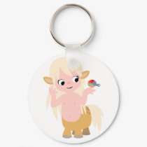 Cute Little Cartoon Centauress Keychain