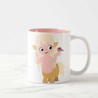 Cute Little Cartoon Centauress Mousepad mug