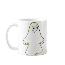 Cute Little Cartoon Ghost Coffee Mugs