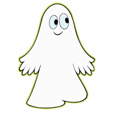 Cute Little Cartoon Ghost Tshirt by TeeShirtsTShirts