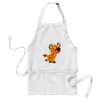 Cute Little Cartoon Hyena Apron