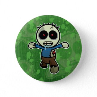 Cute Little Cartoon Zombie button